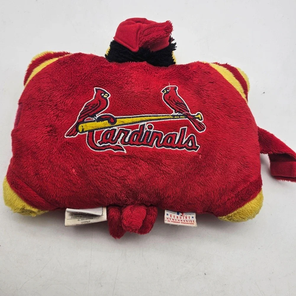 St. Louis Cardinals Plush Figure One Size Red MLB Baseball Folding Pillow Pets